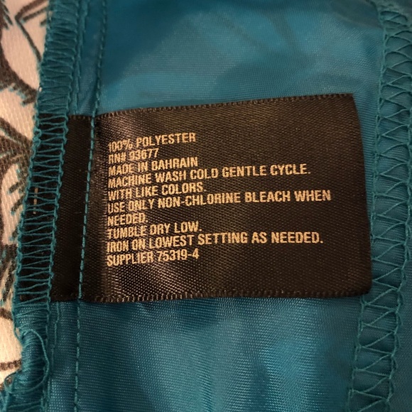 Womens Worthington Petite Blue Floral Wide Leg Pants - Picture 15 of 16